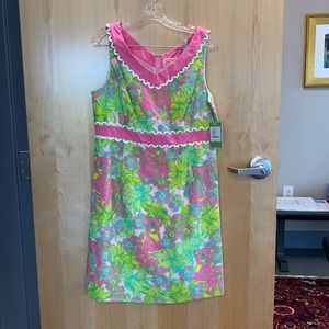 NWT Lilly Pulitzer Vintage 14 shift floral pink green